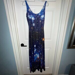 Blackmilk Galaxy Blue Maxi Dress L